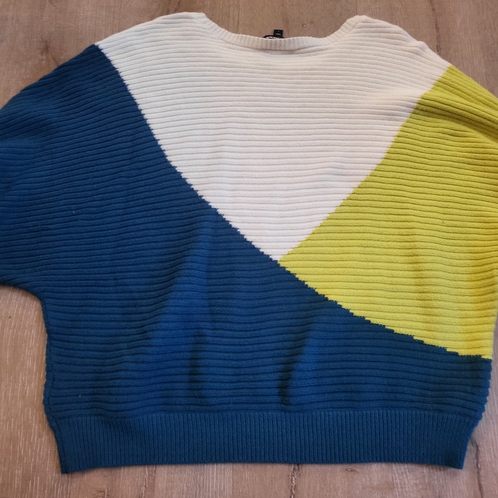 Express Colorblock Sweater Size Large - Picture 2 of 6